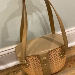 Vintage Etienne Aigner wicker purse